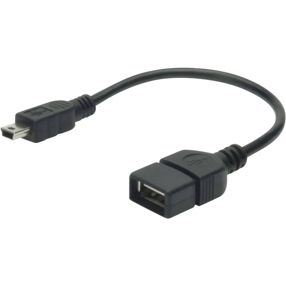 Digitus USB 2.0 адаптер [1x USB 2.0 конектор Mini B - 1x USB 2.0 порт A]  20.00 см