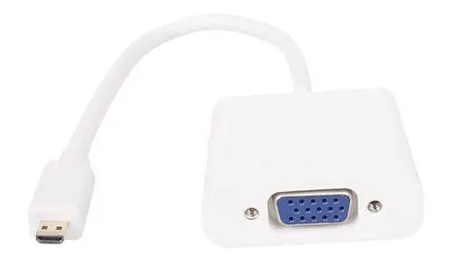 [CG592-0.15m] VCom Адаптер Adapter Mini HDMI CM to VGA F White - CG592-0.15m
