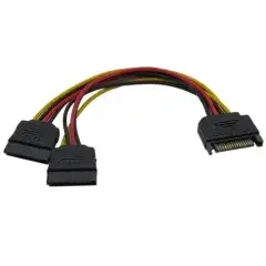 [CE360-0.15m] VCom разклонител SATA Power splitter 15-pin M / 2xFemale