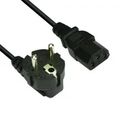 [CE021-1.8m] VCom захранващ кабел Power Cord Computer schuko 220V 1.8m - 0.75mm