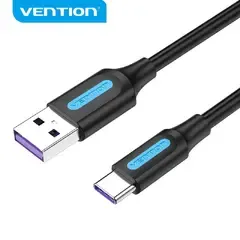 [CORBH] Vention Кабел USB 3.1 Type-C / USB 2.0 AM - 2.0M Black 5A Fast Charge