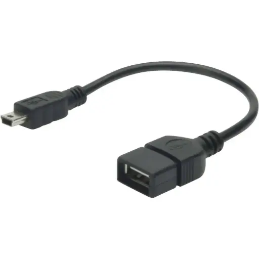 [AK-300310-002-S] Digitus USB 2.0 адаптер [1x USB 2.0 конектор Mini B - 1x USB 2.0 порт A]  20.00 см